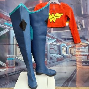 Blue Cosplay OTK Boots sz 8
